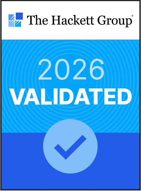 The Hackett Group 2026 Validated badge