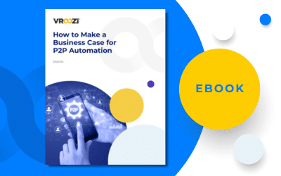 A woman uses a procurement solution on a desktop computer in an office.