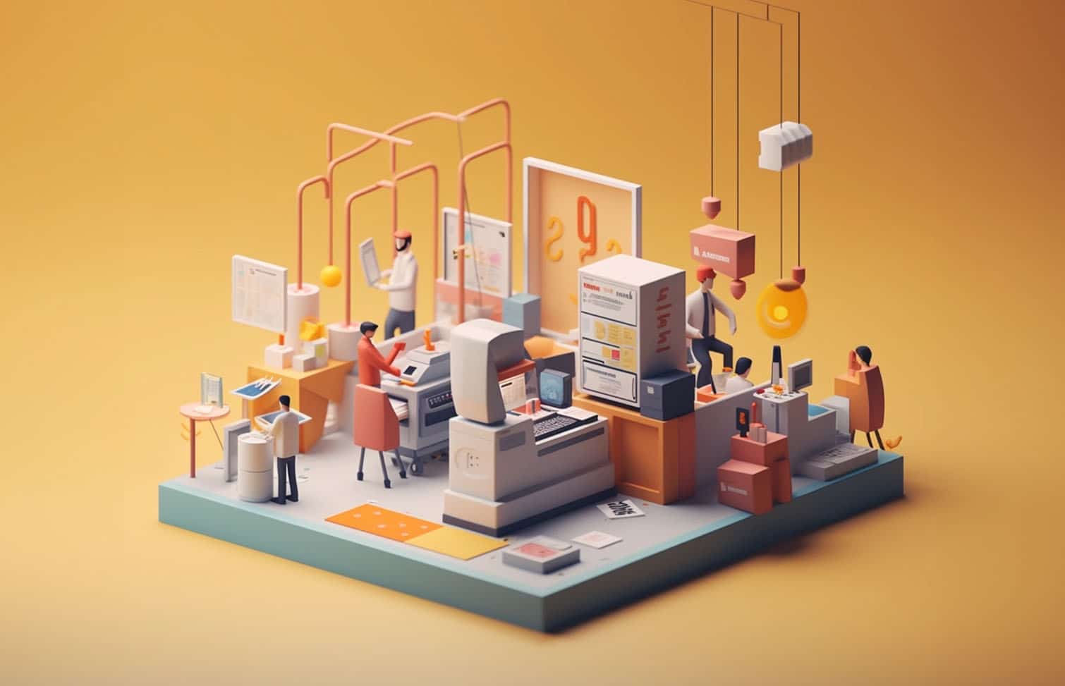 Animation of the procure to pay process