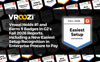 Vroozi Holds #1 and Earns 9 Badges in G2’s Fall 2026 Reports, Including a New Easiest Setup Recognition in Enterprise Procure to Pay