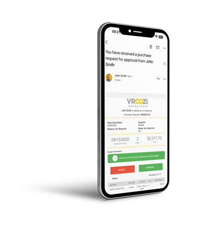 Vroozi Phone Purchase Request